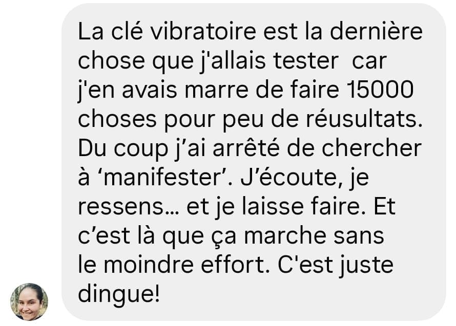 Capture d'un retour client, envoyé par WhatsApp